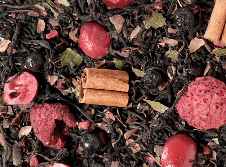 Dark Paradise: Black Tea Blend (Cocoa/Cinnamon/Berries)