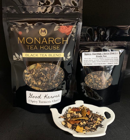 Spicy Karma (Chai): Black Tea Blend (Turmeric/Ginger/Chilies)