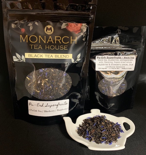 Pu-Erh Super Fruits: Black Tea Blend (Blueberry/Raspberry/Strawberry)