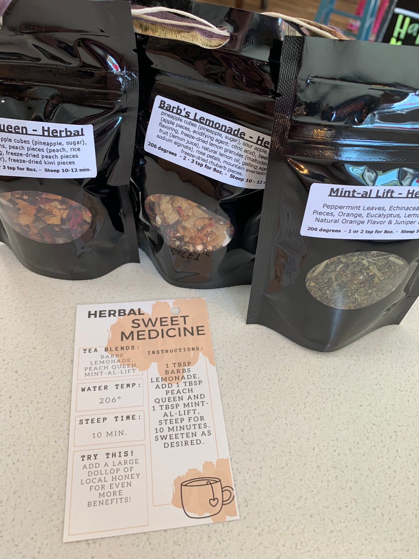 Sweet Medicine Recipe Bundle: HERBAL (Barb's Lem., Peach Queen, Mint-al Lift)