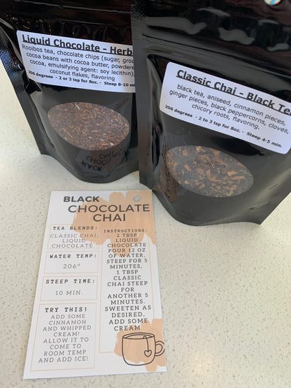 Chocolate Chai Recipe Bundle: BLACK TEA (Liquid Chocolate and Classic Chai)