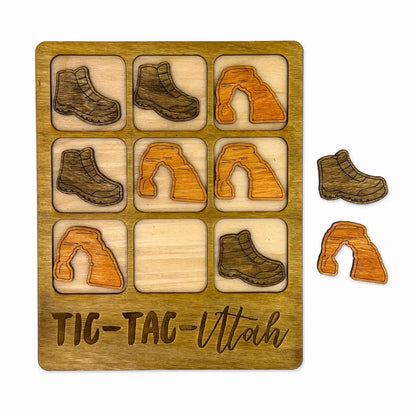Wooden Tic-Tac-Toe Games (Multiple Selections!)